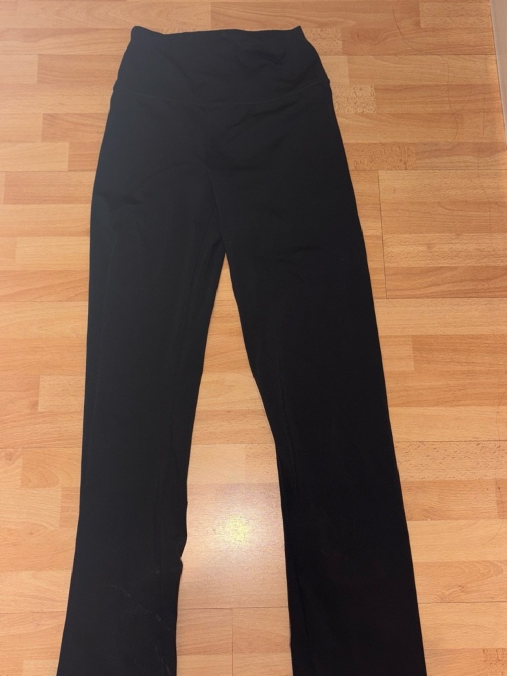 Black Women's High-Waist Flare Leggings